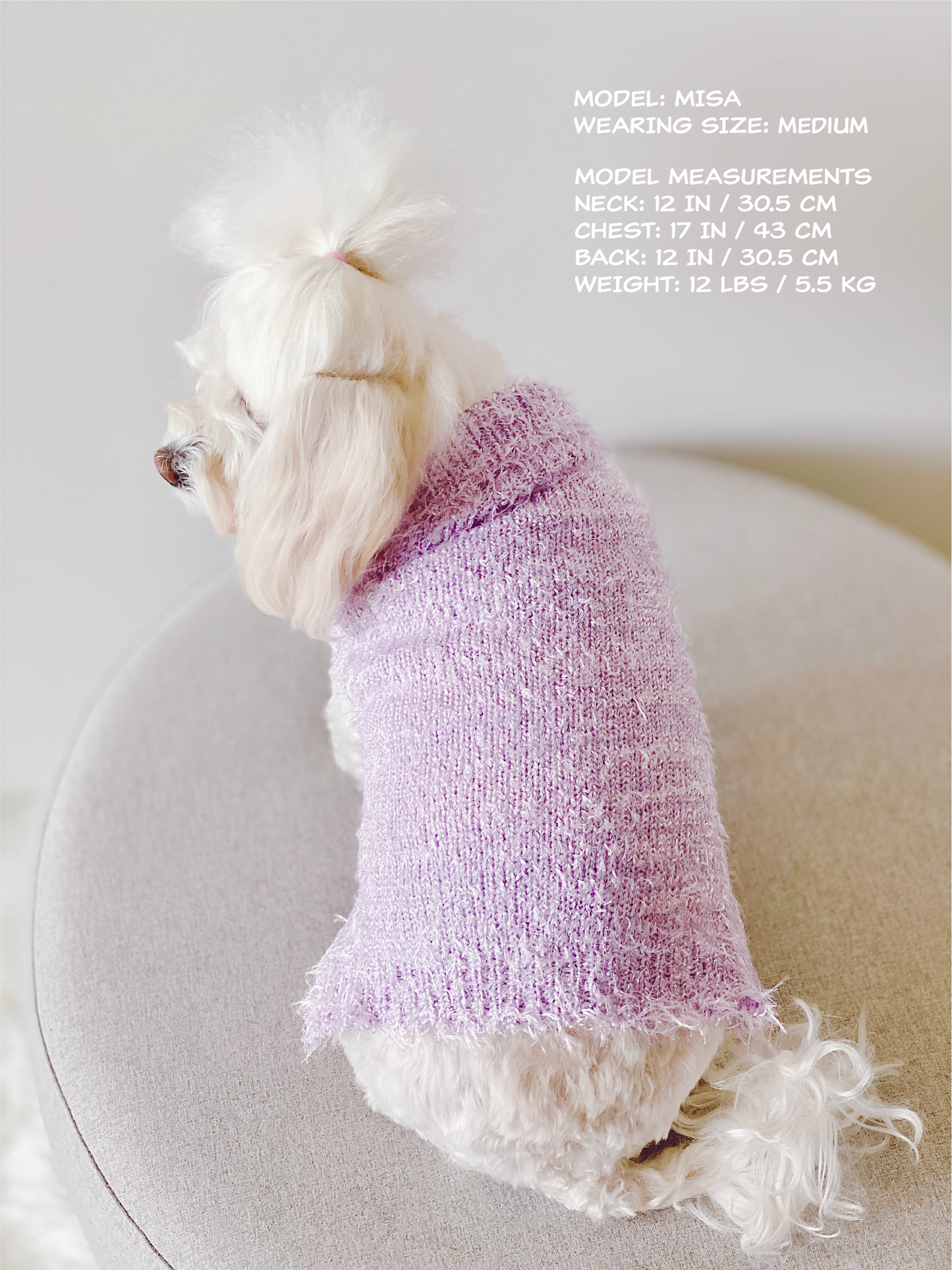Elegant Dandelion Sweater (Lilac)