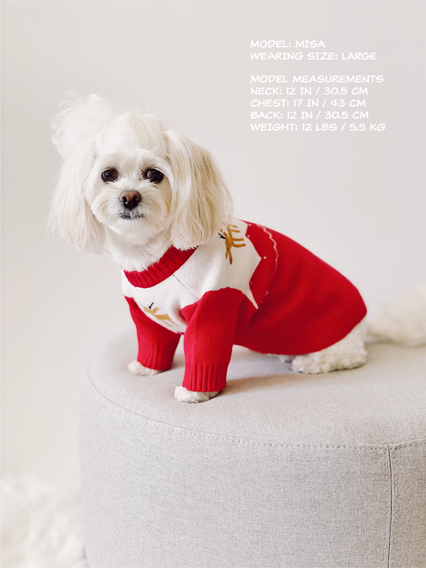 Oh Deer! Winter Sweater (Red)