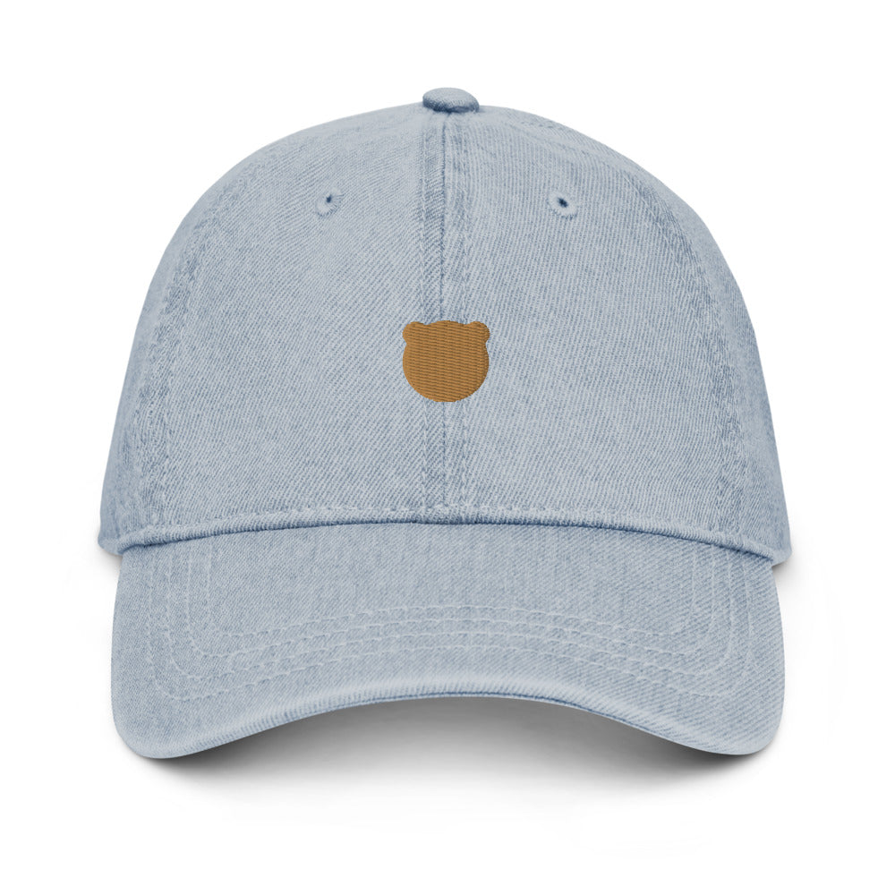 Classic Kuma Embroidered Denim Hat