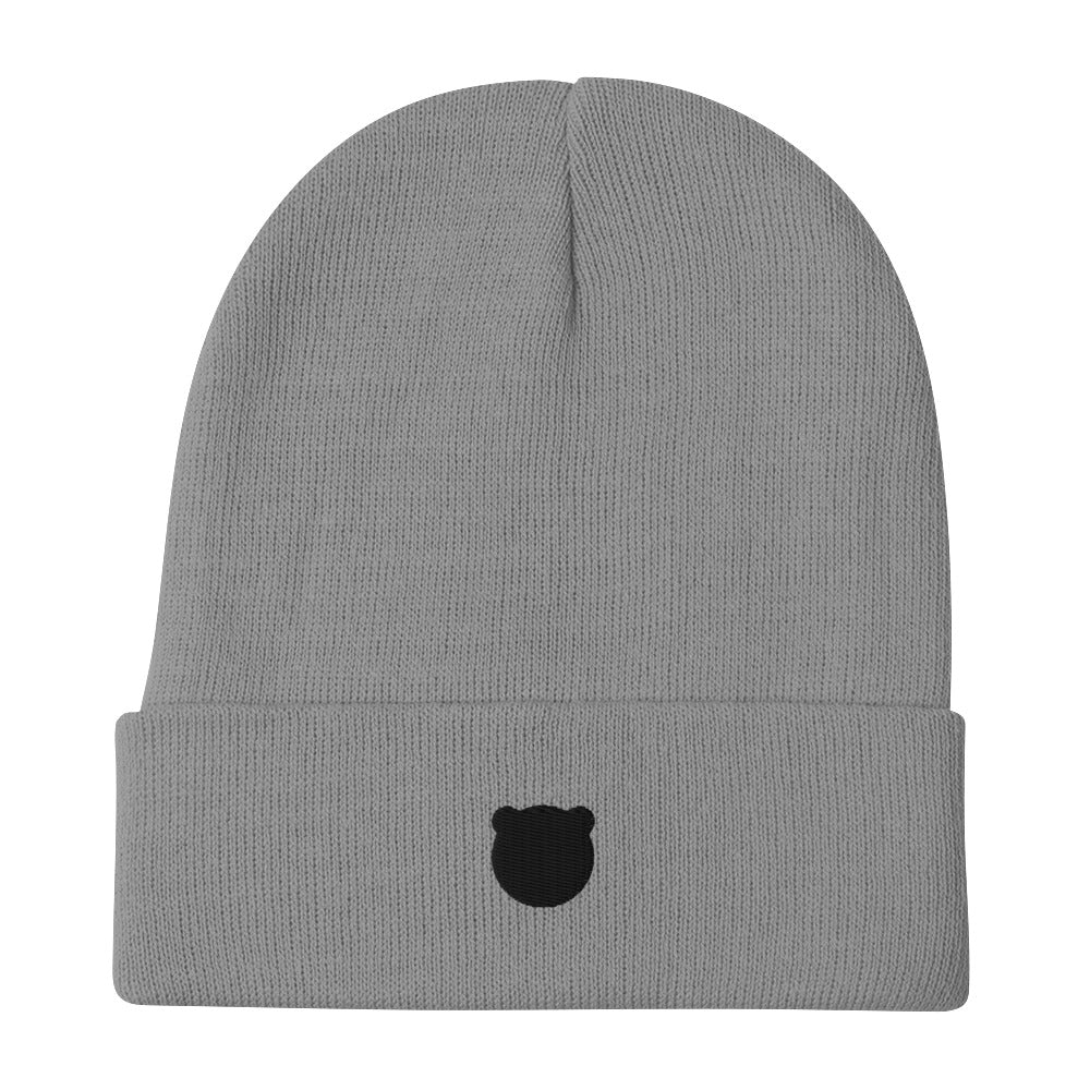 Classic Kuma Embroidered Knit Beanie