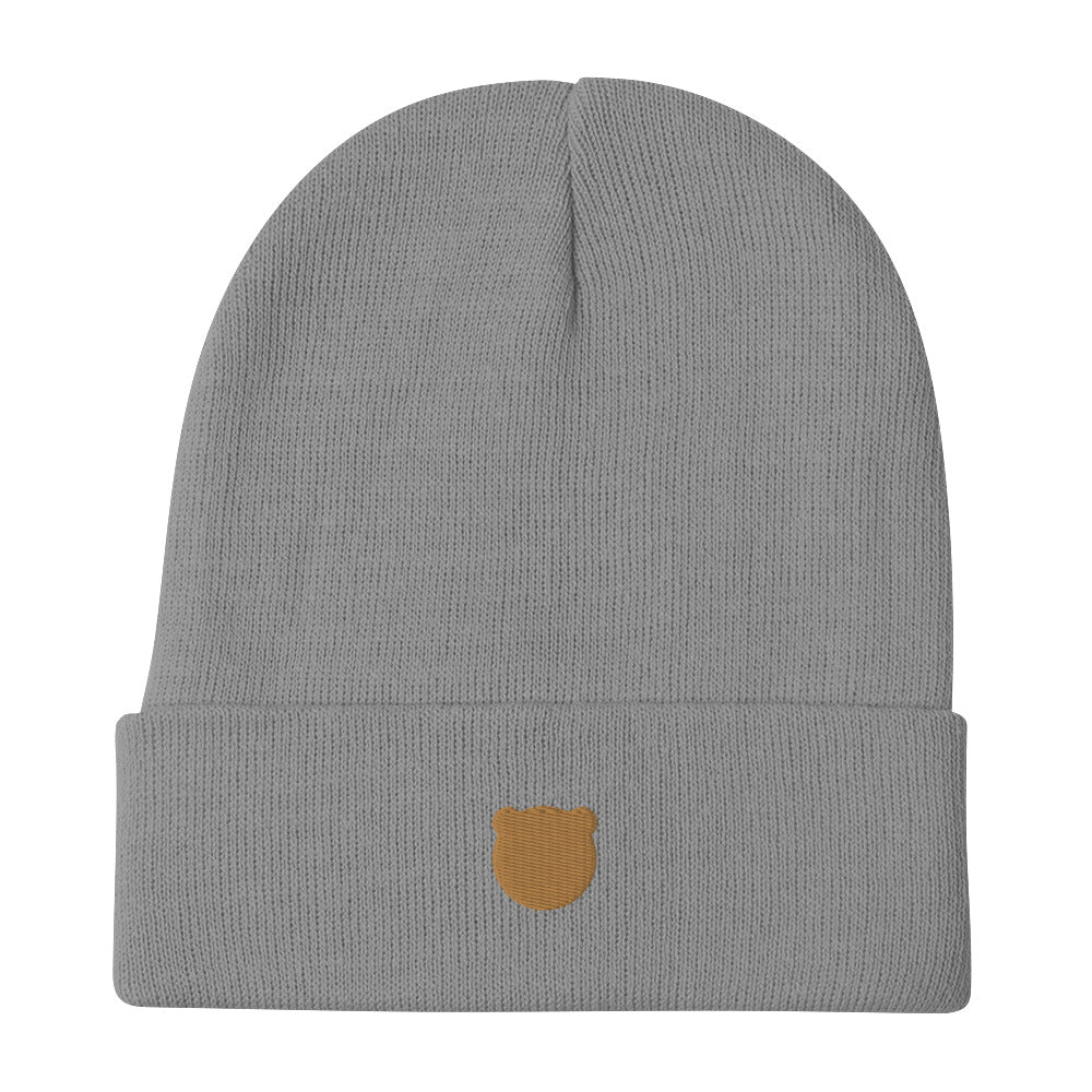 Classic Kuma Embroidered Knit Beanie