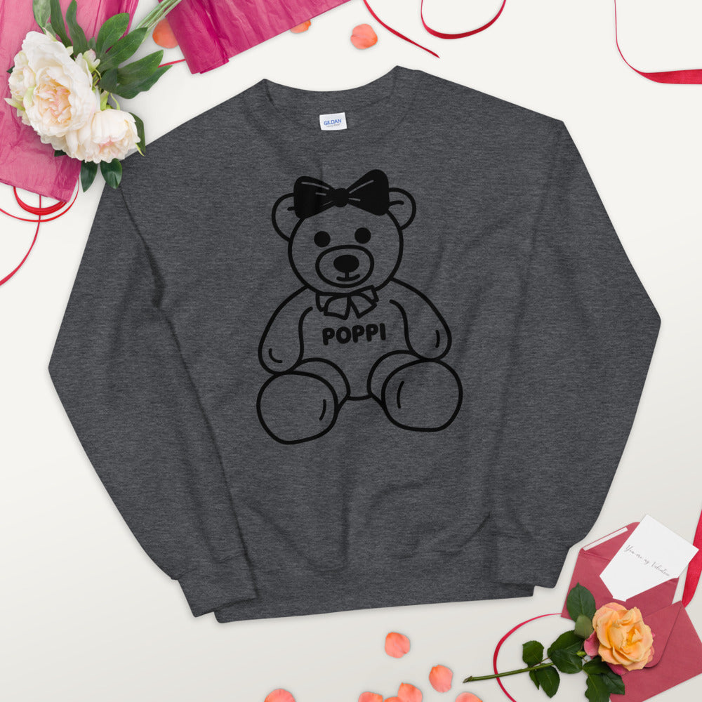 Custom Name Big Bow Teddy Sweatshirt