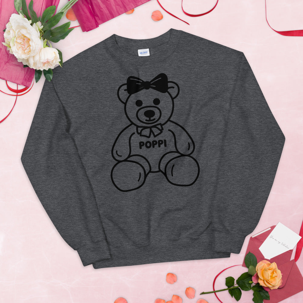 Custom Name Big Bow Teddy Sweatshirt