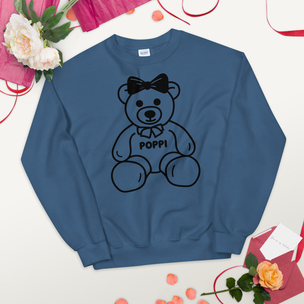 Custom Name Big Bow Teddy Sweatshirt