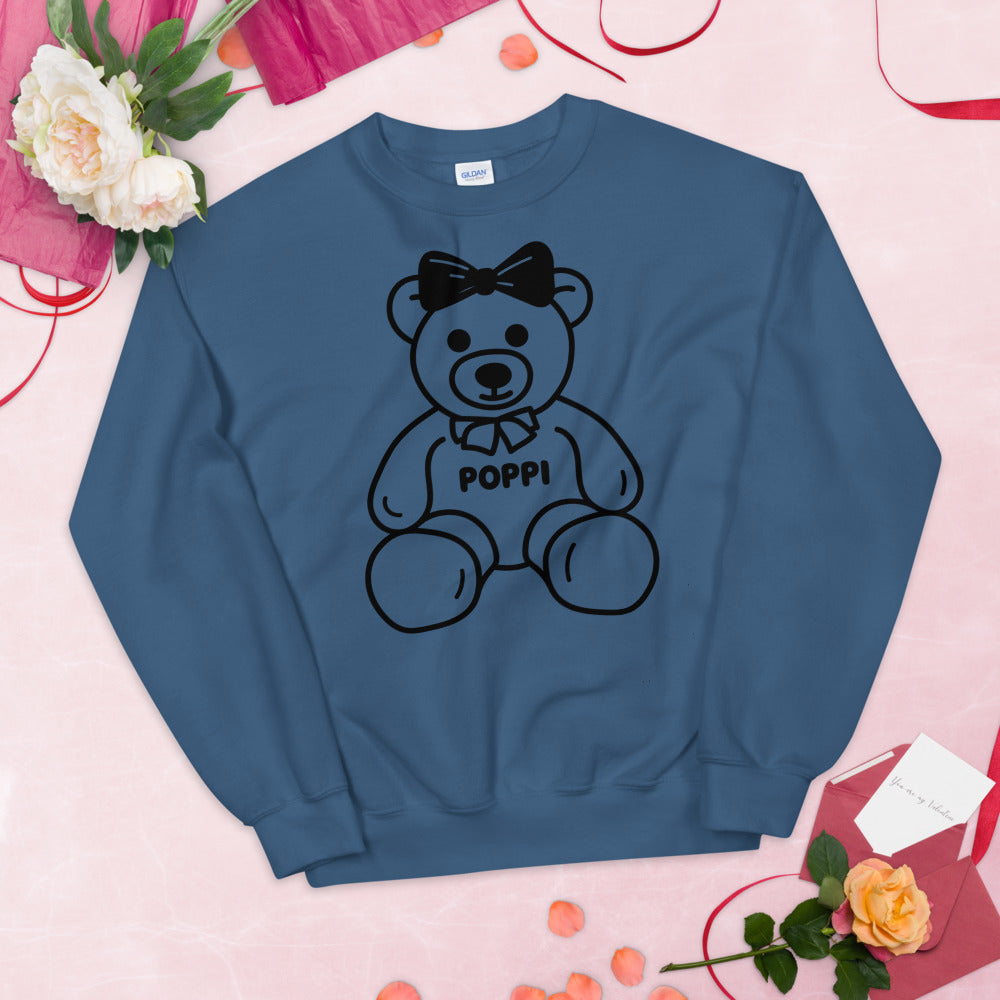 Custom Name Big Bow Teddy Sweatshirt