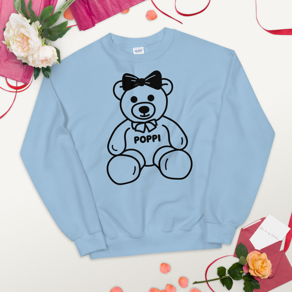 Custom Name Big Bow Teddy Sweatshirt