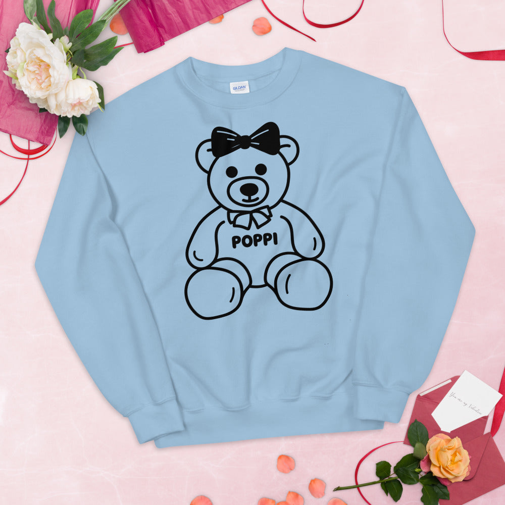 Custom Name Big Bow Teddy Sweatshirt