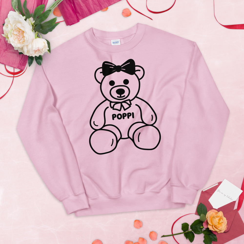 Custom Name Big Bow Teddy Sweatshirt