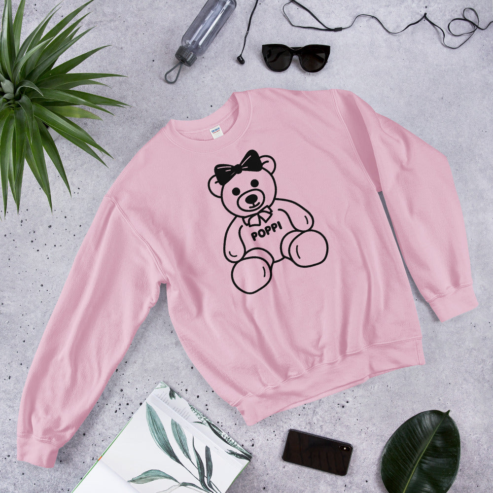 Custom Name Big Bow Teddy Sweatshirt