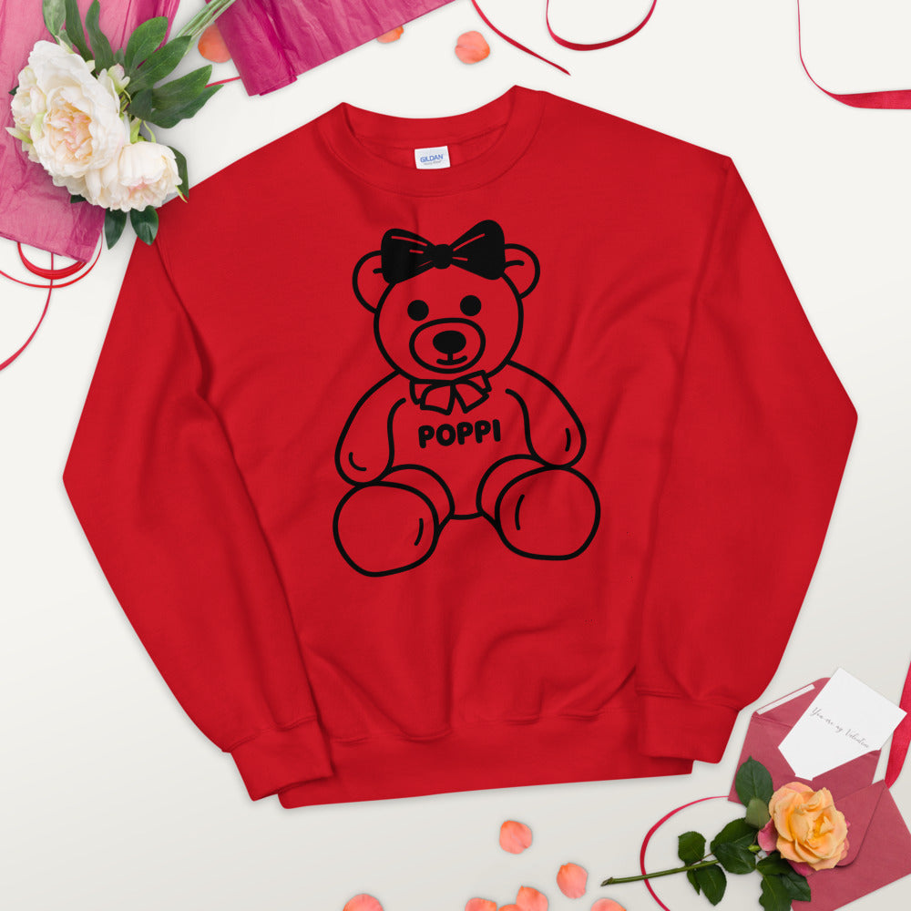 Custom Name Big Bow Teddy Sweatshirt