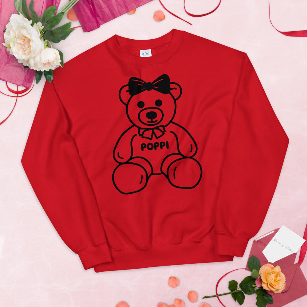 Custom Name Big Bow Teddy Sweatshirt