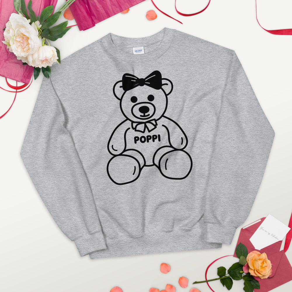 Custom Name Big Bow Teddy Sweatshirt