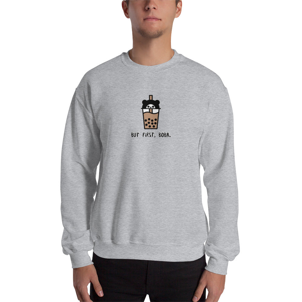 But First, Boba Sweatshirt
