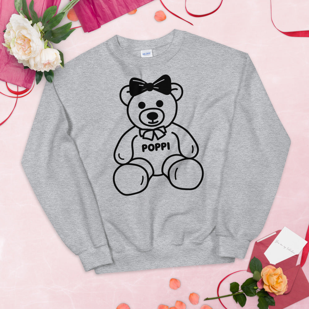 Custom Name Big Bow Teddy Sweatshirt
