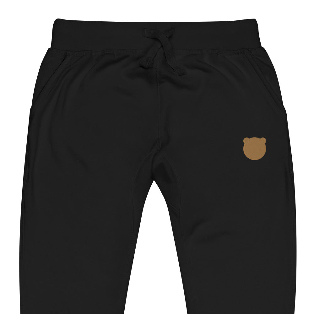 Classic Kuma Embroidered Unisex Fleece Sweatpants