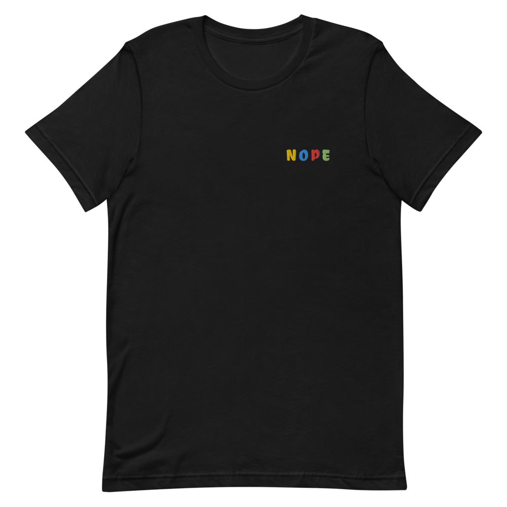 NOPE Embroidered Unisex T-shirt