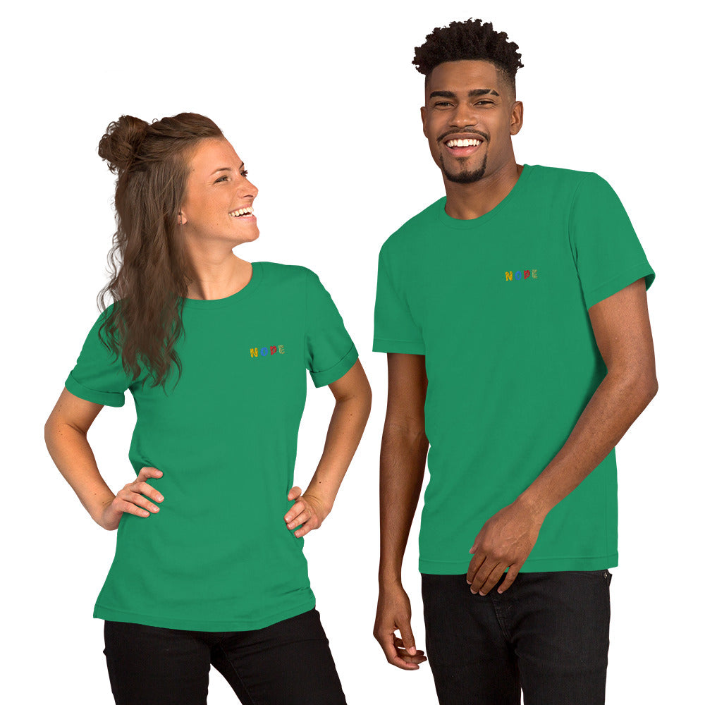 NOPE Embroidered Unisex T-shirt