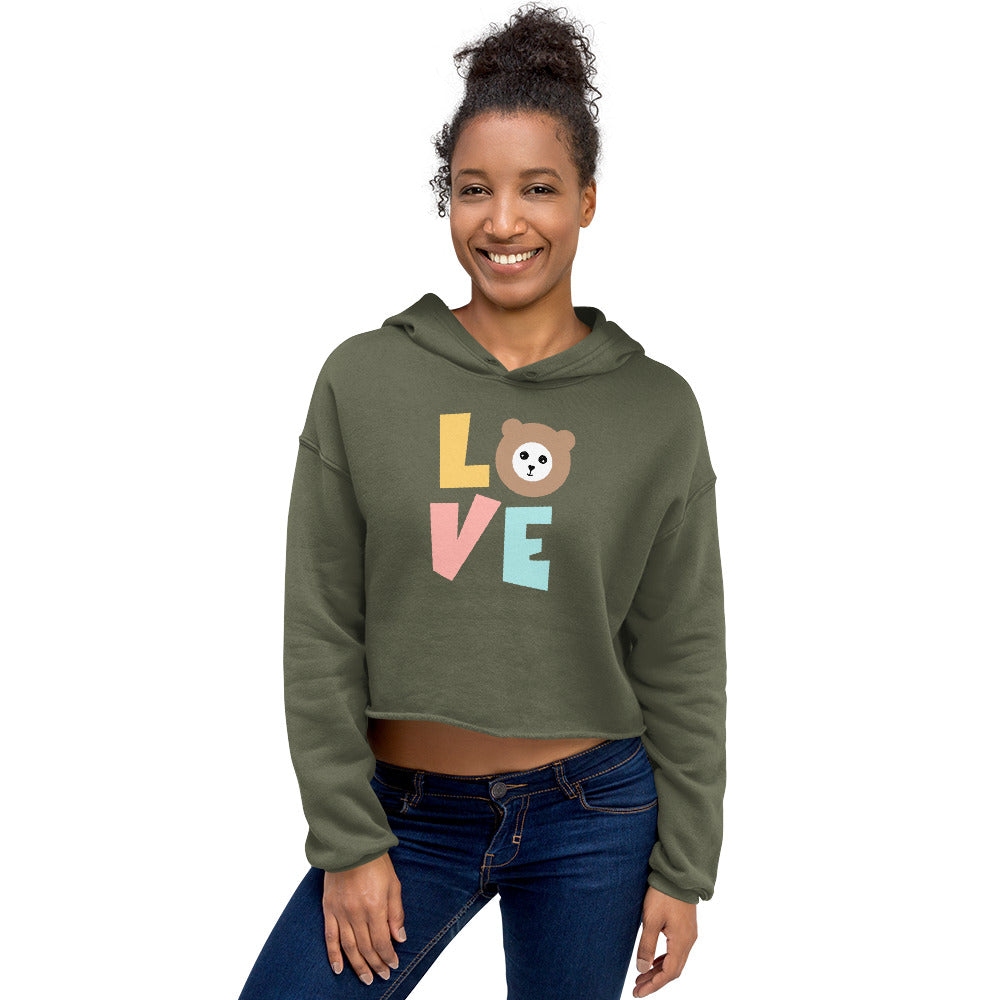 LOVE by Misa Crop Hoodie