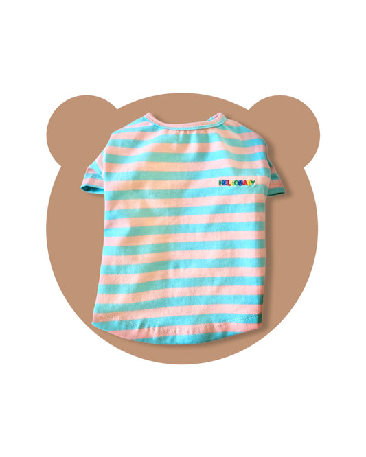 Hello Baby Striped Shirt