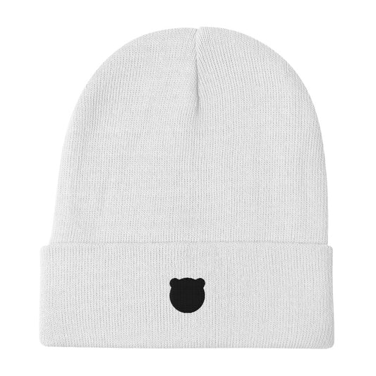 Classic Kuma Embroidered Knit Beanie