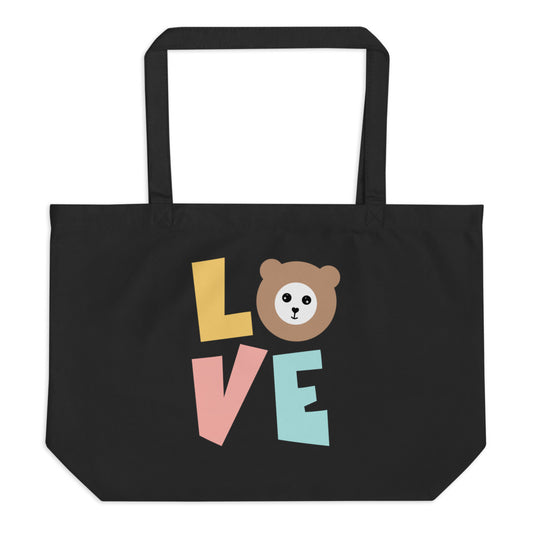 LOVE by Misa Large Organic Tote Bag