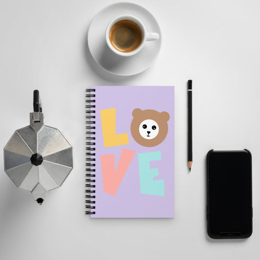 LOVE by Misa Spiral Notebook