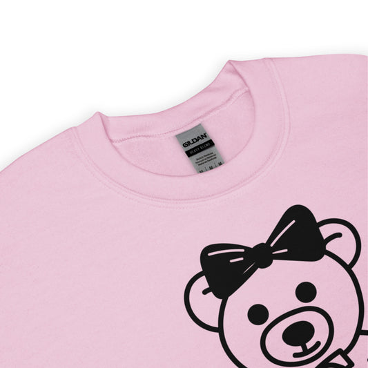 Custom Name Big Bow Teddy Sweatshirt