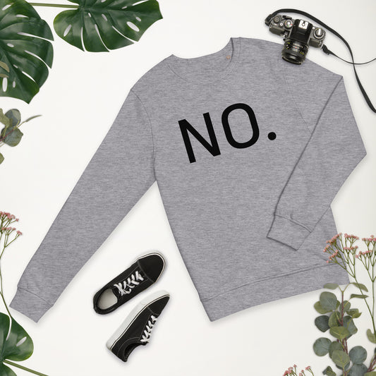 NO Unisex Organic Sweatshirt