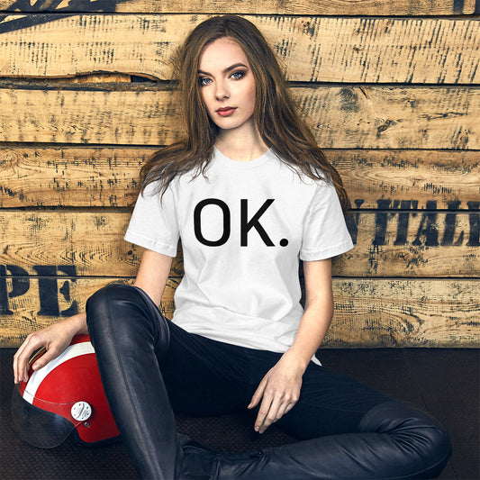 OK Unisex T-shirt White