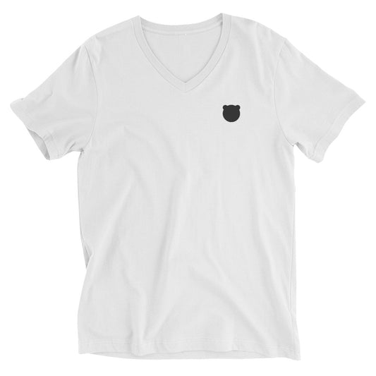 BEARYMISA Embroidered Short Sleeve V-Neck T-Shirt