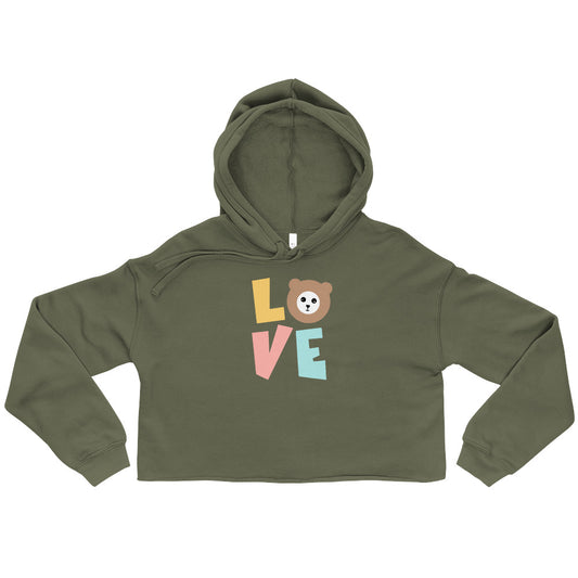 LOVE by Misa Crop Hoodie