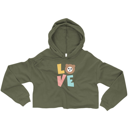 LOVE by Misa Crop Hoodie